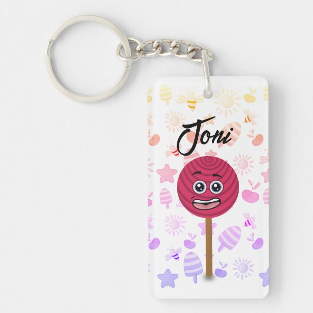 Lolli Spring Emergency Key Fans Children Key Ring (Front)