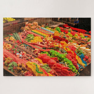 Lollies and candy at the market, Barcelona Jigsaw Puzzle