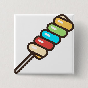 lollipop 15 cm square badge