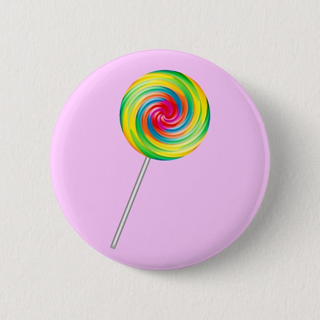 Lollipop 6 Cm Round Badge (Front)