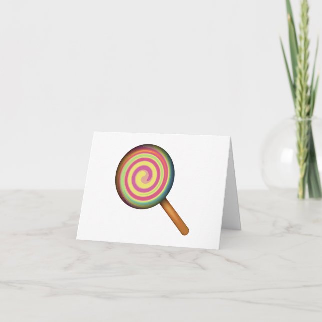 Lollipop Candy - Emoji Card (Front)