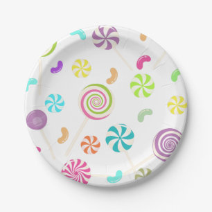 Lollipop Candy Party Paper Plates