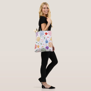 Lollipop Candy Pattern Colorful Tote Bag