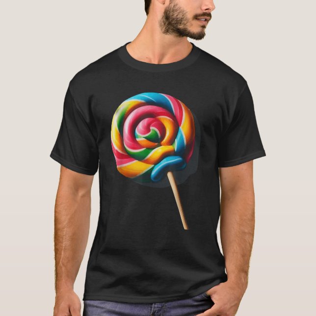 Lollipop Design For Women Men Kids Lollipop Candy  T-Shirt (Front)