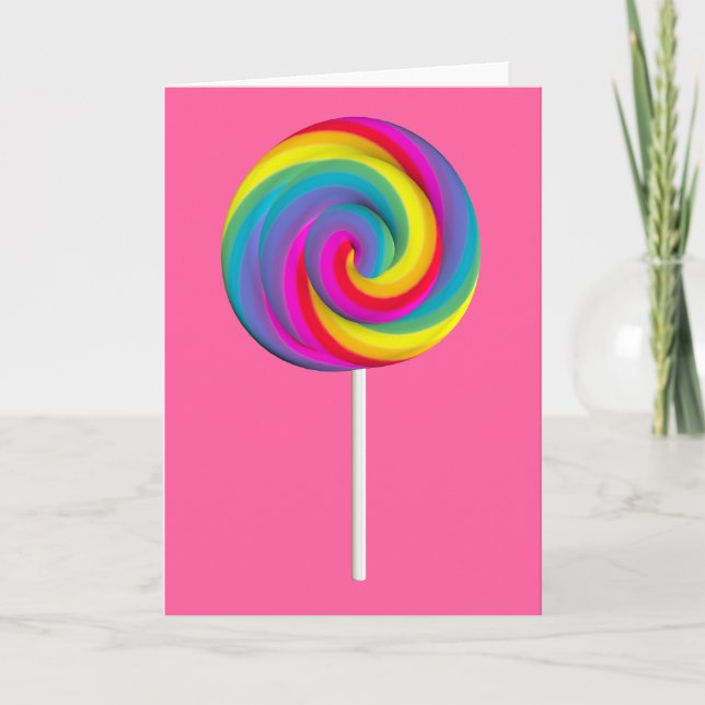 Lollipop Greeting Card (Front)