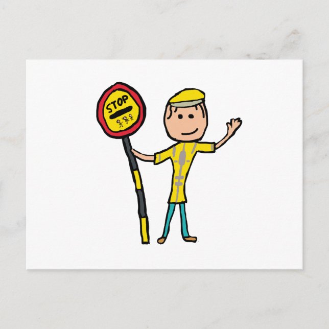 Lollipop Lady Postcard (Front)