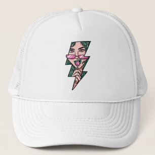Lollipop Lightning Trucker Hat