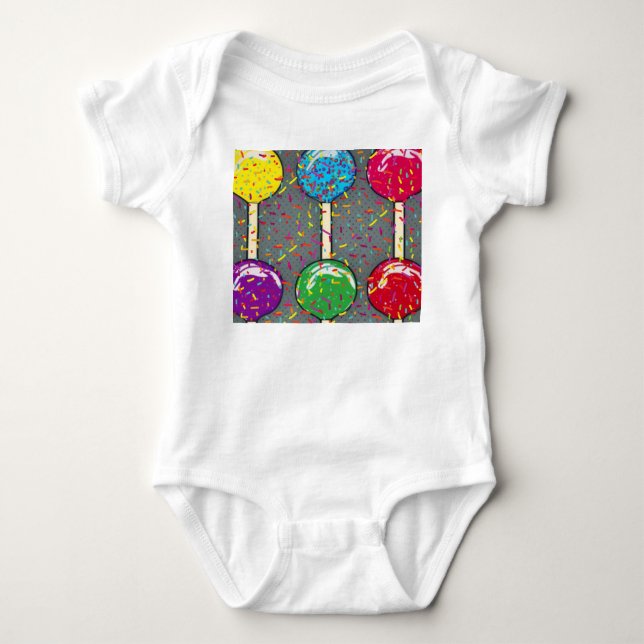 Lollipop Love Baby Bodysuit (Front)