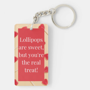 Lollipop love key ring