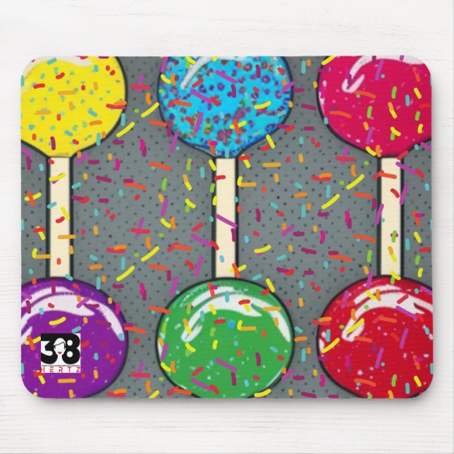 Lollipop Love Mouse Mat (Front)