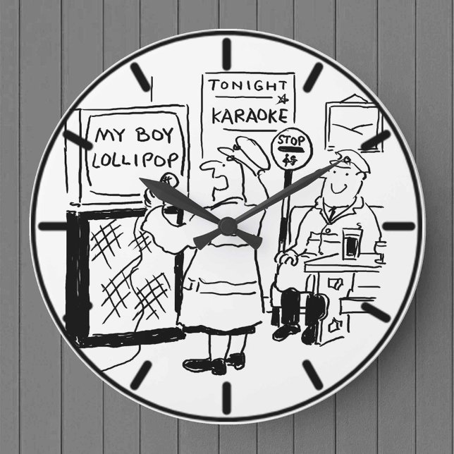 Lollipop Man & Lollipop Lady Karaoke Large Clock (Creator Uploaded)