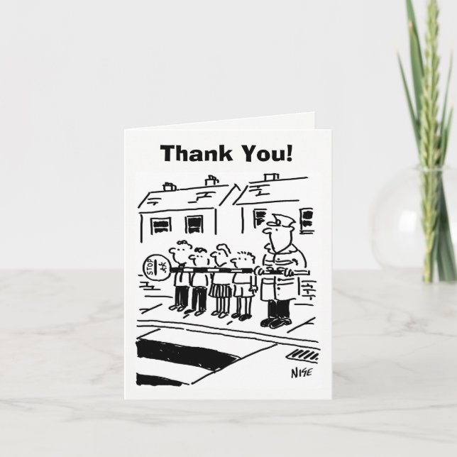 Lollipop Man Thank You! Thank You Card (Front)
