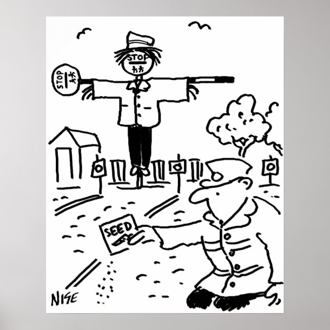 Lollipop Man Uses Lollipops to make Scarecrow Poster (Front)