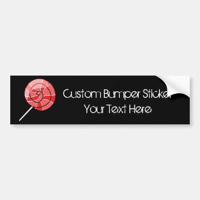 LolliPop red Bumper Sticker (Front)