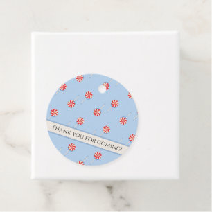 Lollipop Sweet Candy Blue Kids Favour Tags