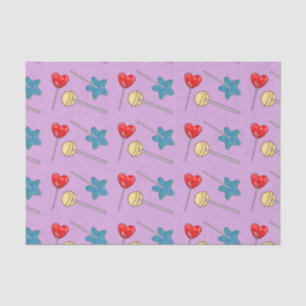 Lollipop Sweet Memory Heart Stars Colourful Love Tissue Paper