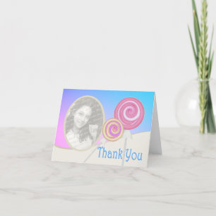 Lollipop Thank You Note with Photo