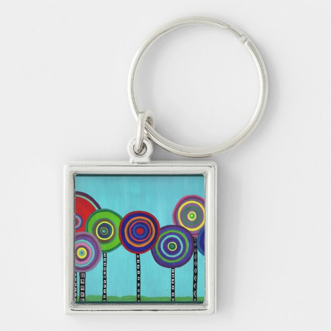 Lollipop Trees Key Ring (Front)