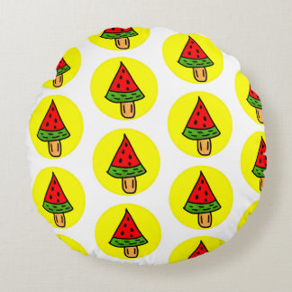 Lollipop watermelon round cushion