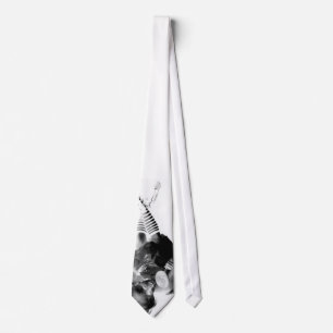 Lollipop Woman Black & White Photographic Tie