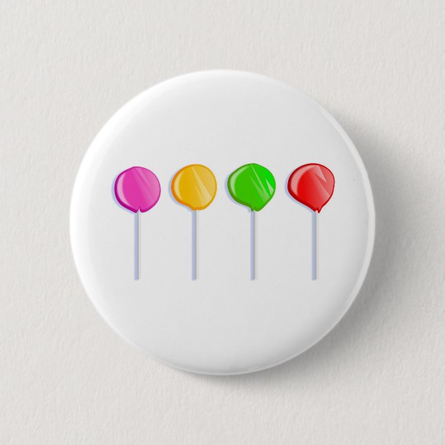 Lollipops 6 Cm Round Badge (Front)