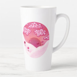 Lollipops and pretty clouds latte mug