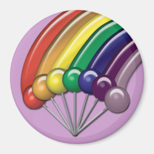 Lollipops and Rainbows Customisable Magnets
