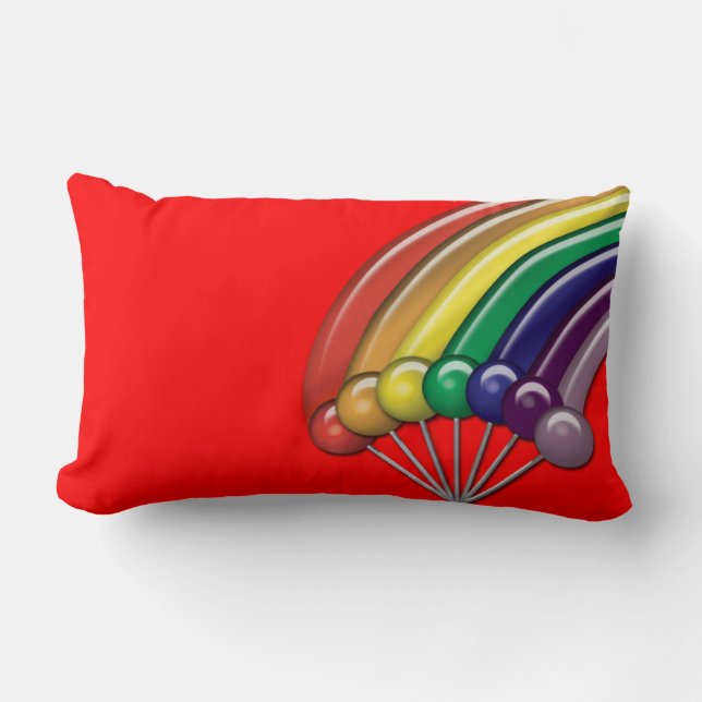 Lollipops and Rainbows Customisable Pillows (Front)