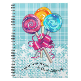 Lollipops candy confection recipe notebook