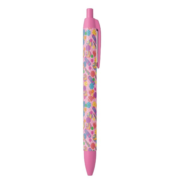 Lollipops Candy Pattern Black Ink Pen (Bottom (Vertical))