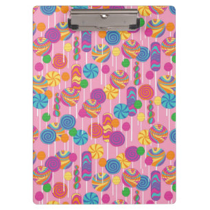 Lollipops Candy Pattern Clipboard