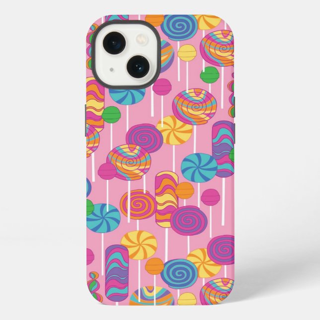 Lollipops Candy Pattern iPhone Case (Back)