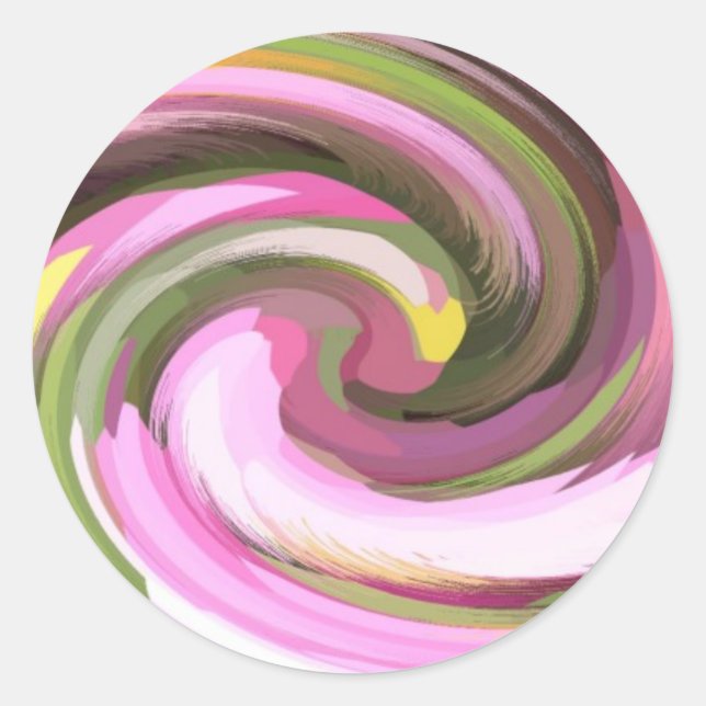 Lollipops Classic Round Sticker (Front)