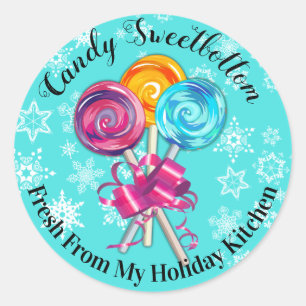 lollipops from the kitchen of Christmas sticker