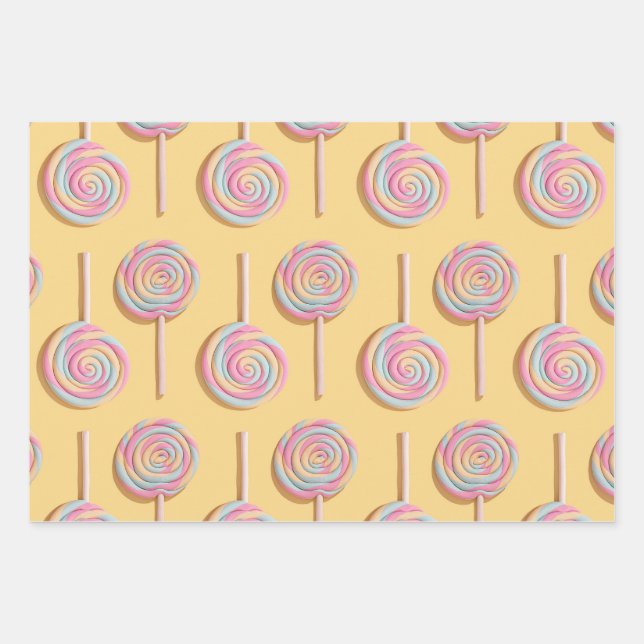 Lollipops Wrapping Paper (Front)