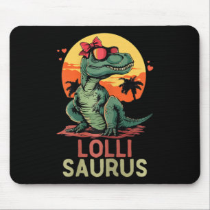 Lollisaurus Dino Dinosaur Lolli-saurus T-rex Funny Mouse Mat