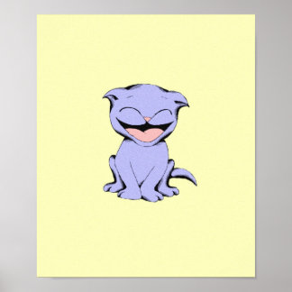 Lolly Cat Laughing Poster