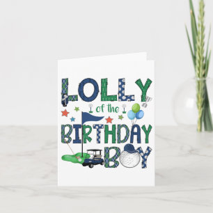 Lolly Of The Birthday Boy Hole In One Golf Lover  Card