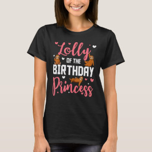 Lolly Of The Birthday Princess Sloth Bday Family C T-Shirt