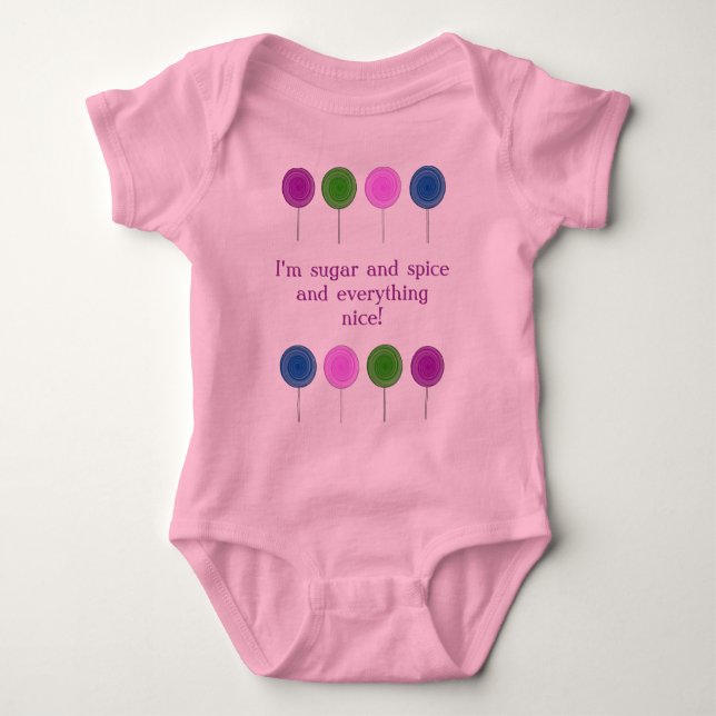 Lolly Pop Baby Onsie Bodysuit (Front)
