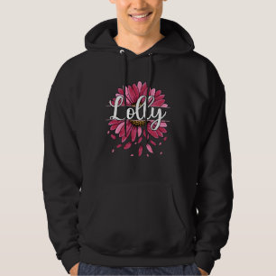 Lolly With Floral Graphic Cute Women Mom Mothers D Hoodie