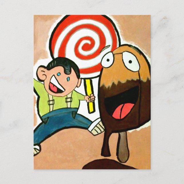 Lollypop boy postcard (Front)