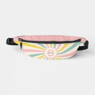 'Lollypop Vibes', retro pastel swirl  Bum Bags