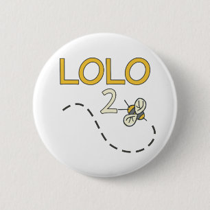 Lolo 2 Bee 6 Cm Round Badge