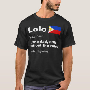 Lolo Filipino Grandpa Definition Funny Fathers Day T-Shirt