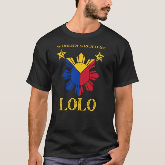 Lolo Filipino Grandpa World's Greatest Lolo T-Shirt (Front)