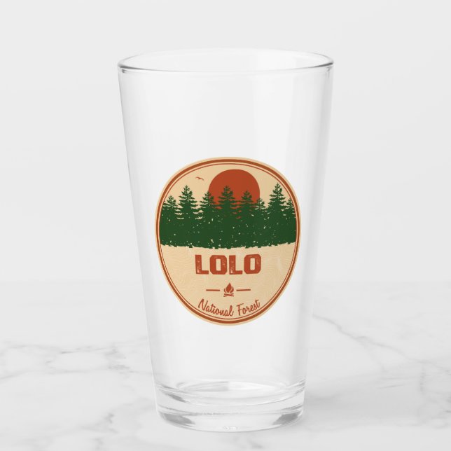Lolo National Forest Glass (Front)