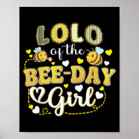 Lolo of The Bee-Day Girl Funny Bee Birthday Party