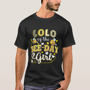 Lolo of The Bee-Day Girl Funny Bee Birthday Party T-Shirt