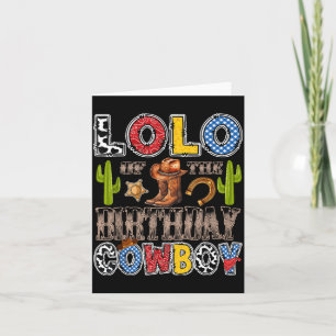 Lolo of The Birthday Cowboy Western Birthday Boy Card